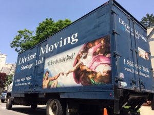 Moving truck in NYC