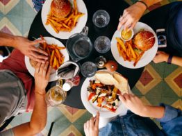 diner with burgers