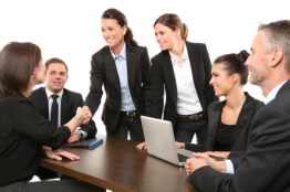 Employees meeting