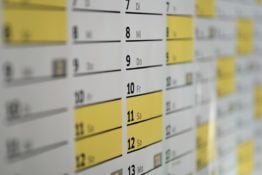 A calendar