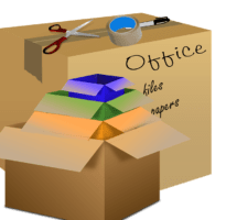 labeled boxes