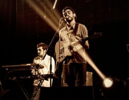 Band playing on stage