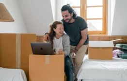 A couple relocating