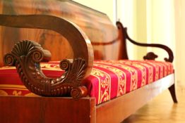 an antique sofa