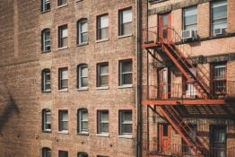 security issues in Manhattan buildings are fire escape stairs on them