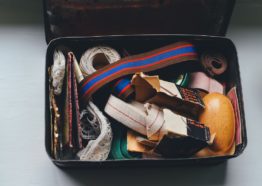 suitcase A box of supplies