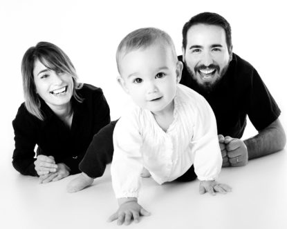 Family with a baby