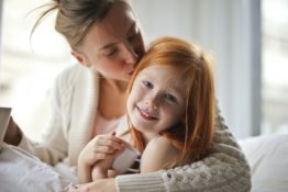 mother with a kid