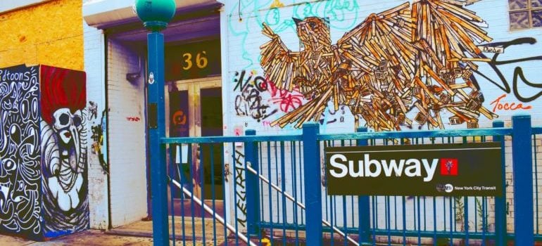 street graffiti in a Brooklyn street