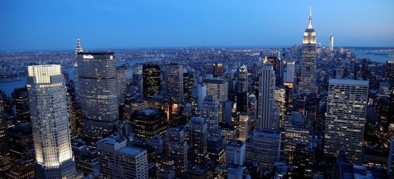 NYC buildings from the sky