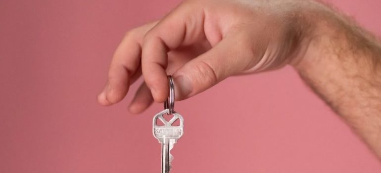 key in hand