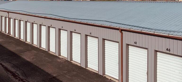 white storage unit