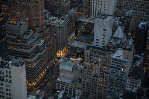 New York City pictured from above