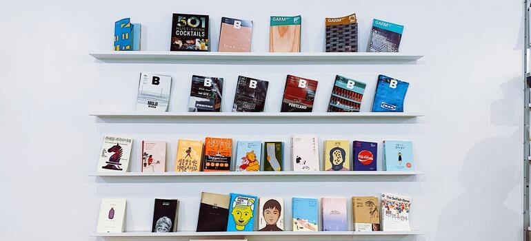 books on the wall