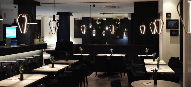 an interior of a restaurant