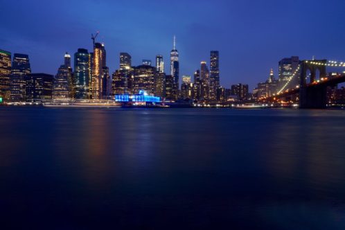 a city waterfront