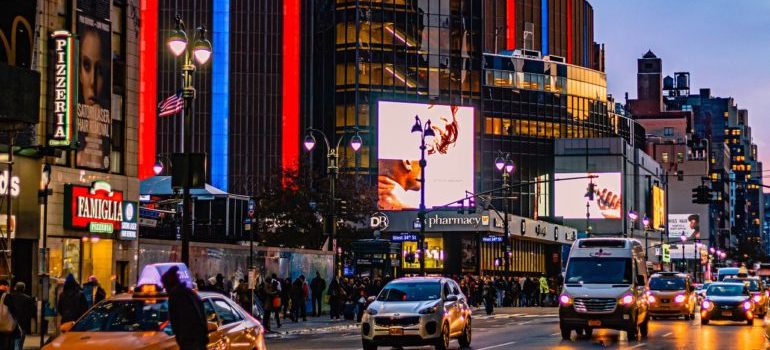 Madison Square Garden at night