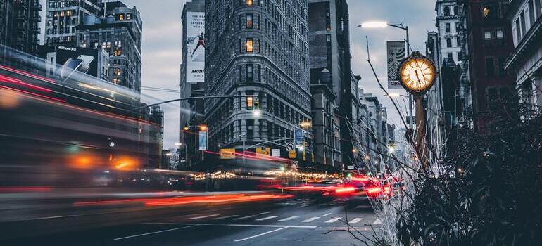 cars on the street