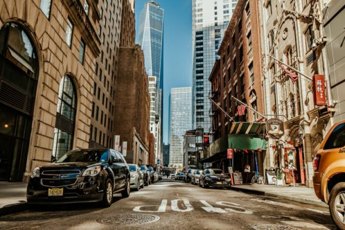 a street in Manhattan