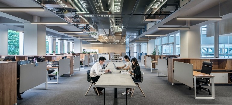 people working in the office