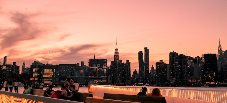 NYC in the distance