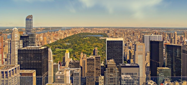 Central Park in the middle