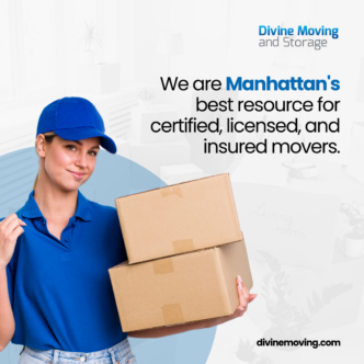 Manhattan best mover holding 2 boxes