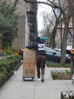 mover with boxes