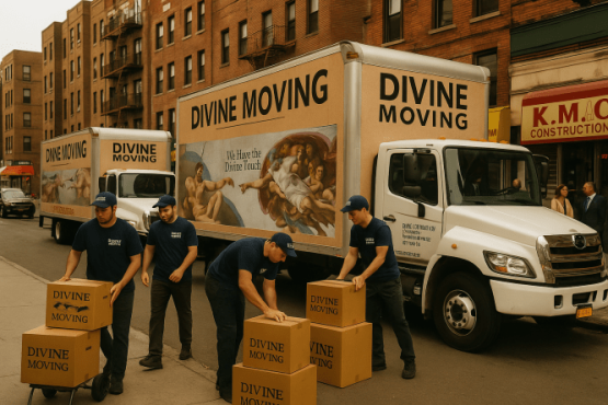 moving in the bronx with two trucks